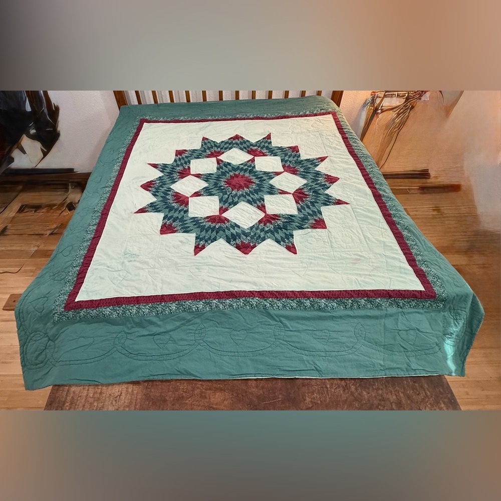 Vintage Broken Star Quilt – Project / Repurpose Piece - Picture 15 of 16